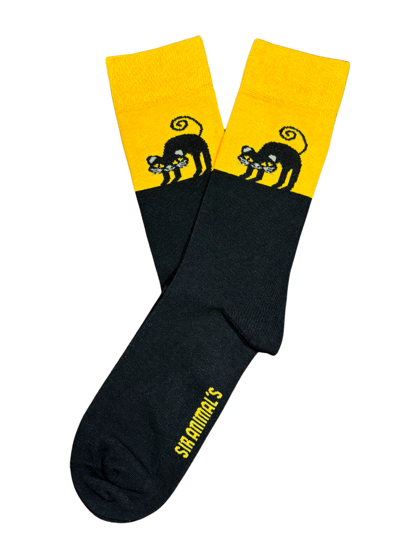 Calcetín Gato Amarillo
