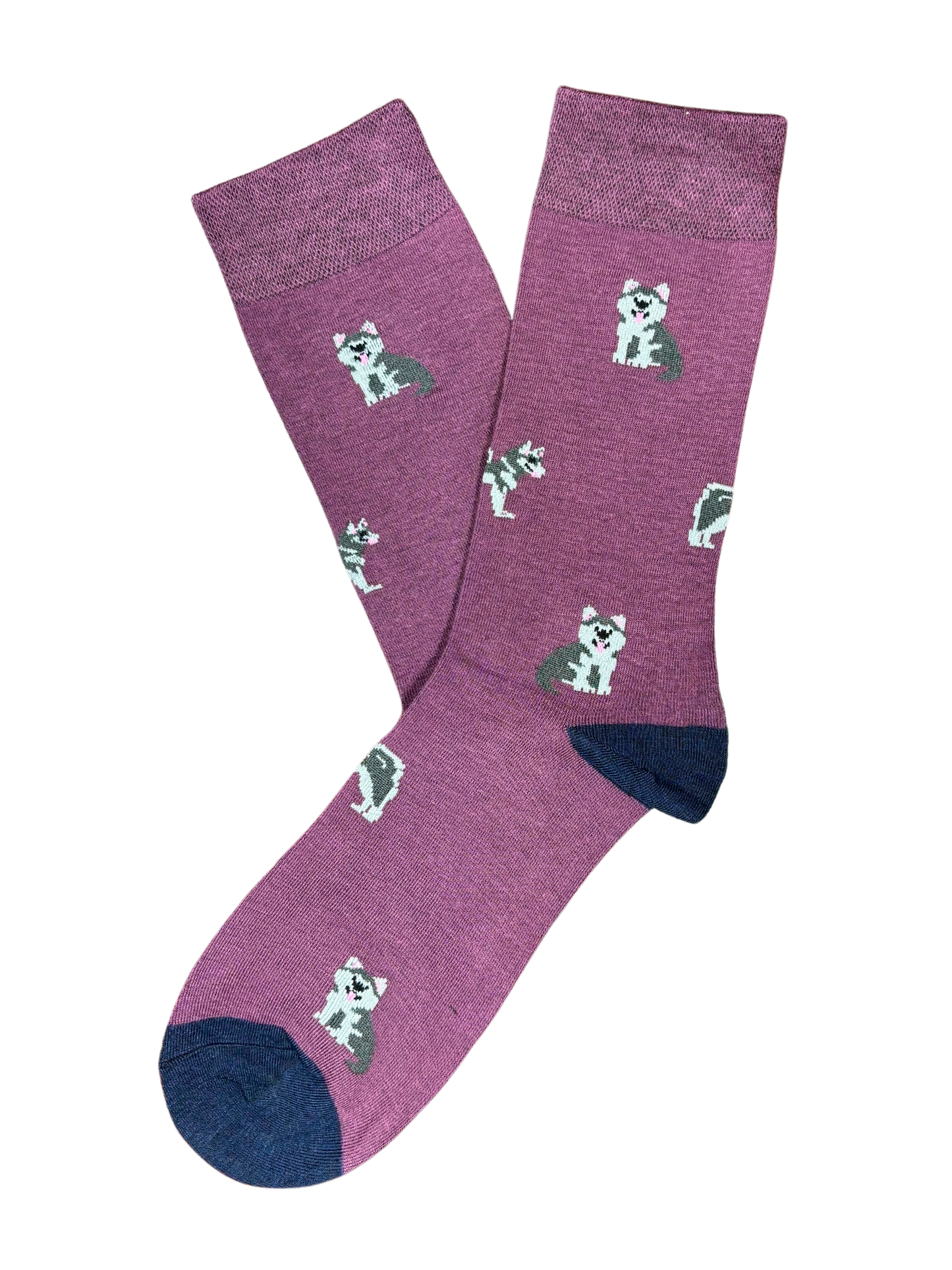 Calcetín Husky Burdeos