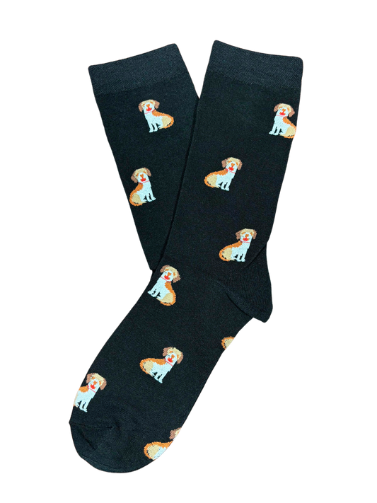 Calcetín Perritos oscuro