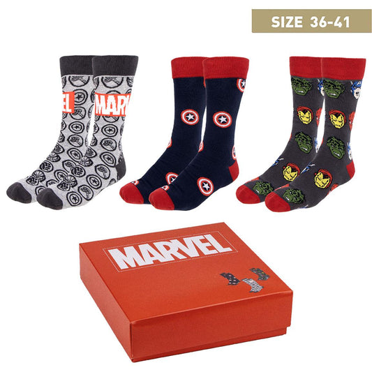 Pack 3 Calcetines Marvel