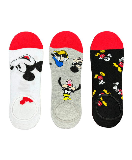Pack 3 Calcetines Invisibles Mickey