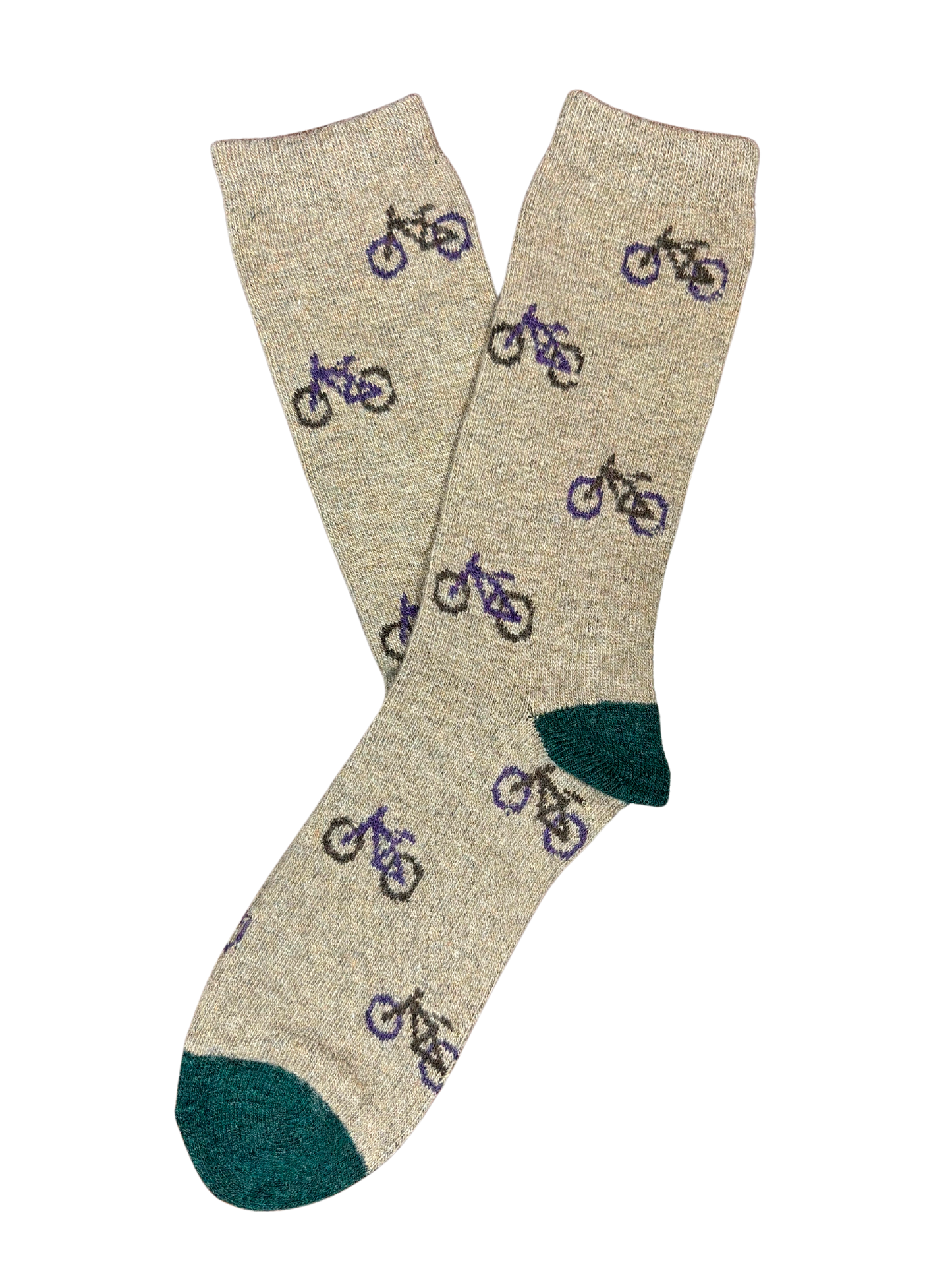 Calcetín Lana Bicis Camel