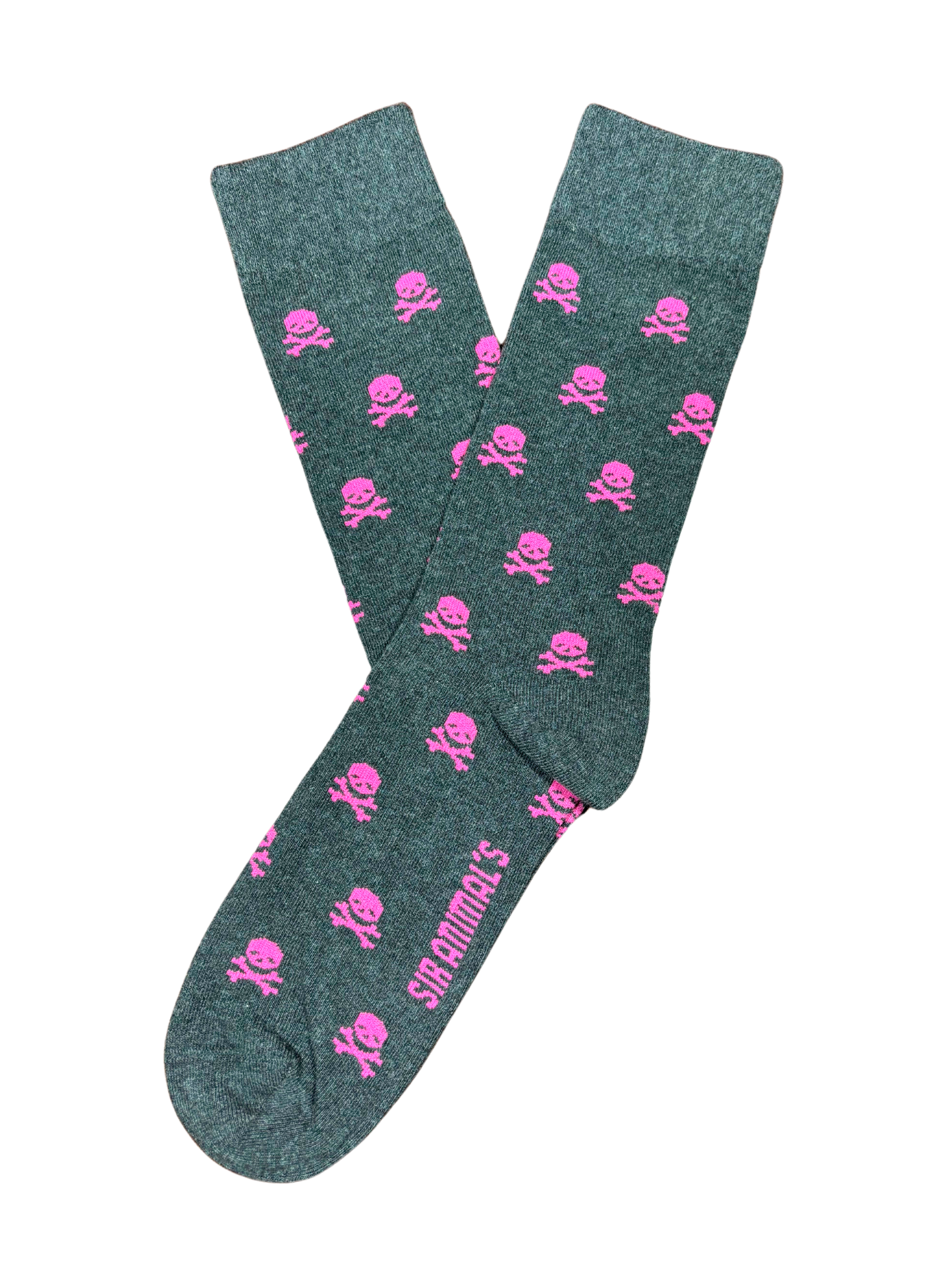 Calcetín Calaveras Fucsia