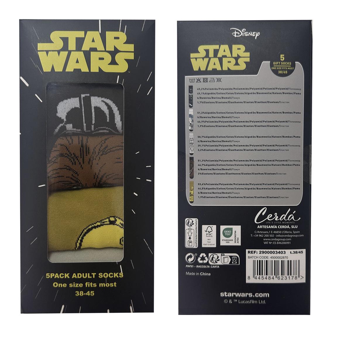 Pack 5 Calcetines Star Wars