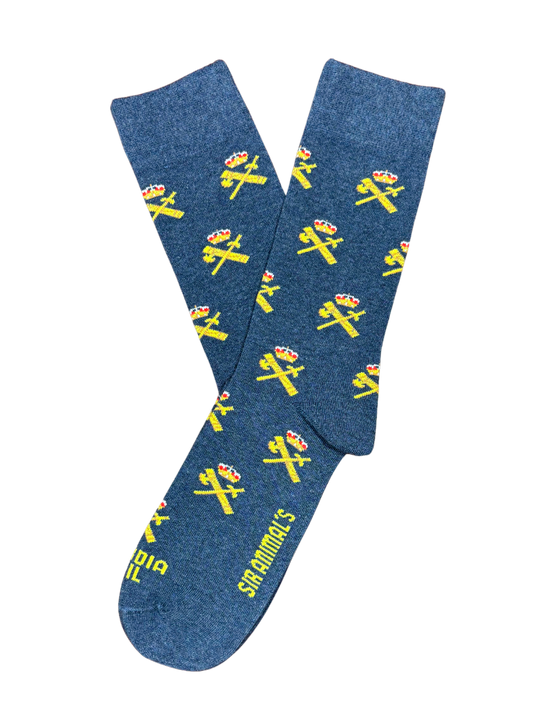 Calcetín Oficial Guardia Civil Minilogo Azulón