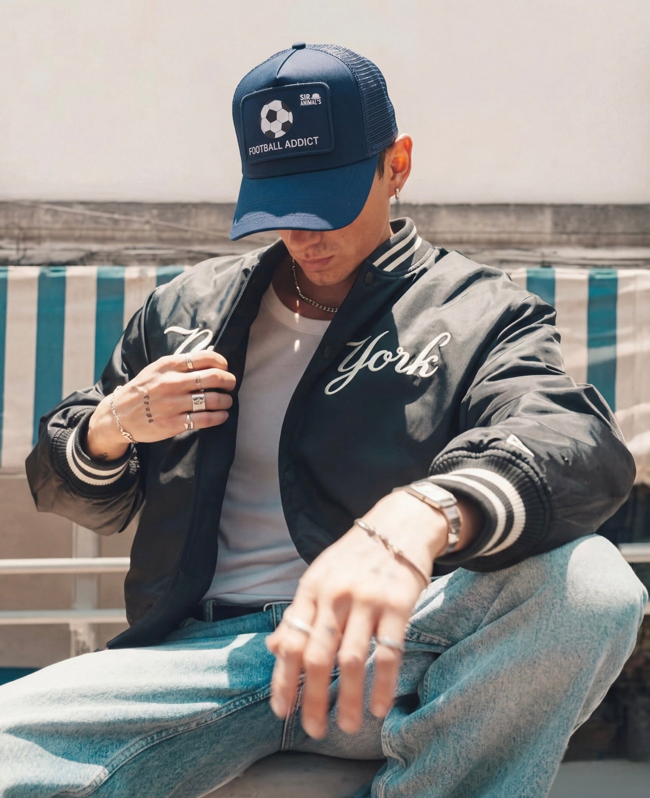 Gorra Football Addict Marino
