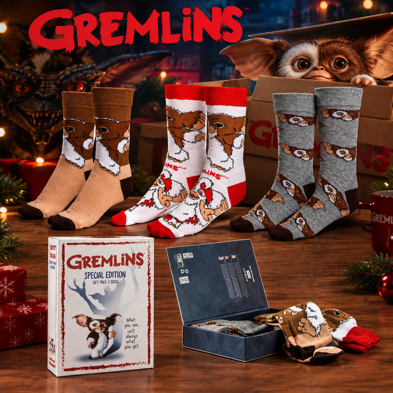 Pack 3 Calcetines The Gremlins