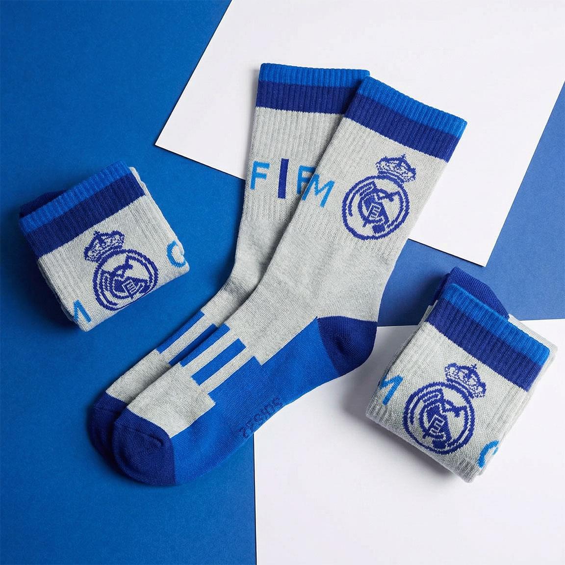 Calcetín Real Madrid Gris