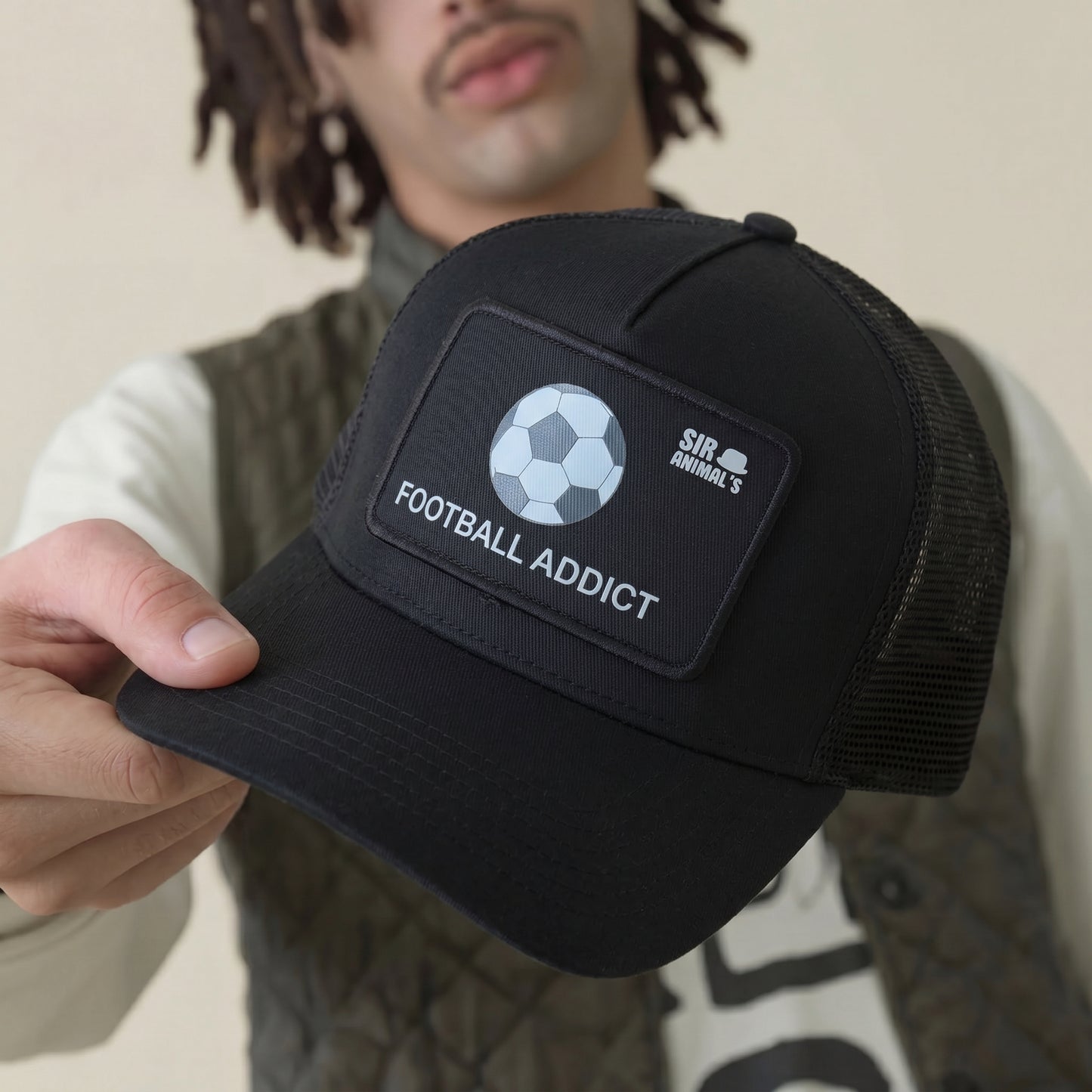 Gorra Football Addict Negra