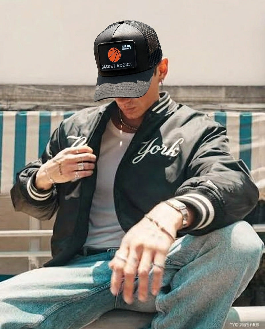 Gorra Basket Addict Negra