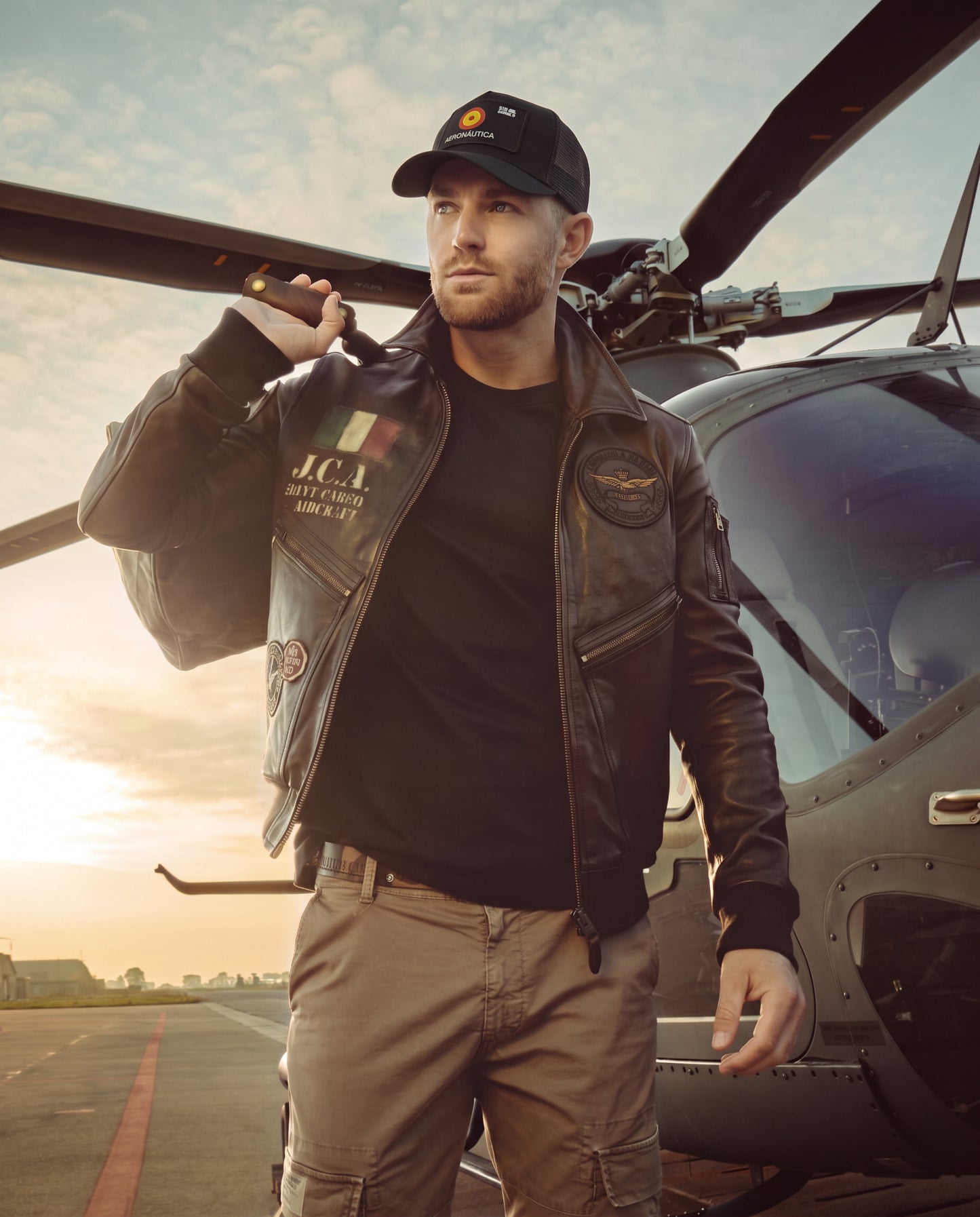 Gorra Aeronáutica Negra