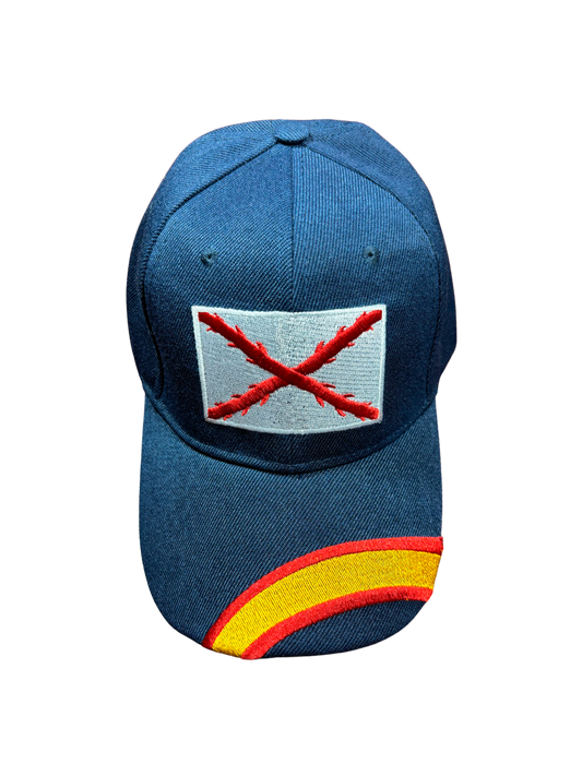 Gorra Bandera Cruz de Borgoña Marino