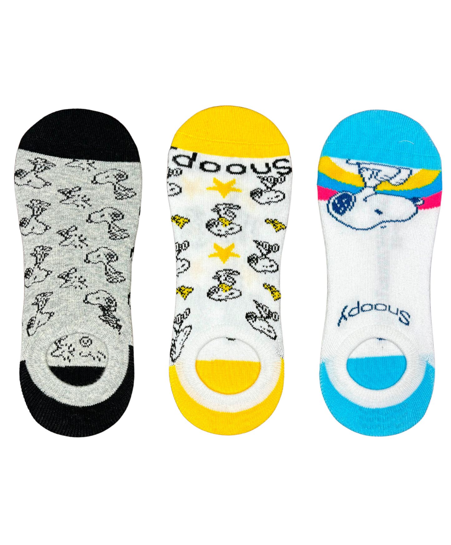 Pack 3 Calcetines Invisibles Snoopy