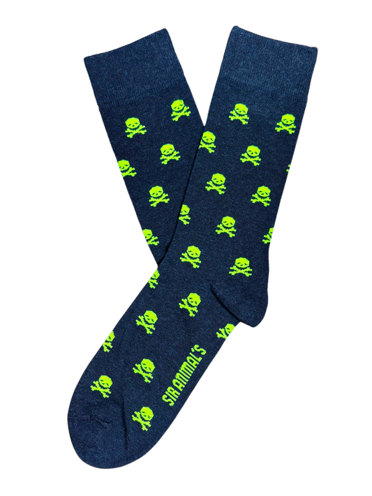 Calcetín Calaveras Fluor