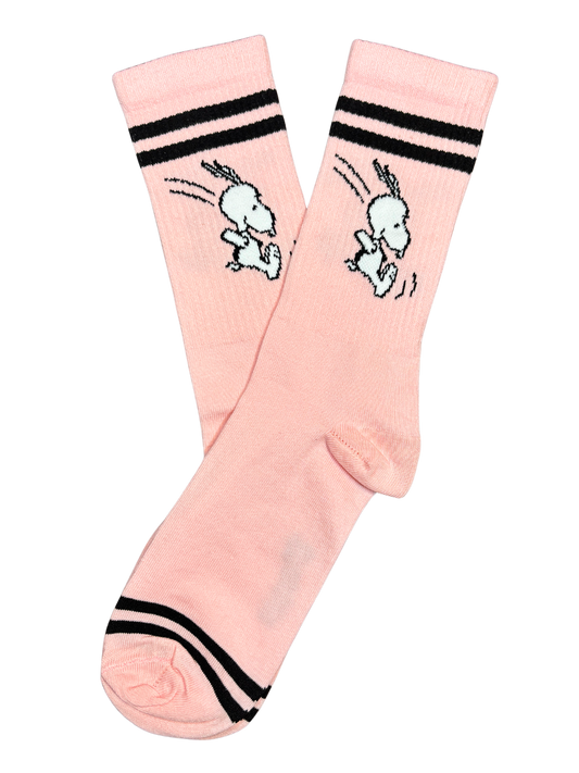 Calcetín Snoopy Rosa