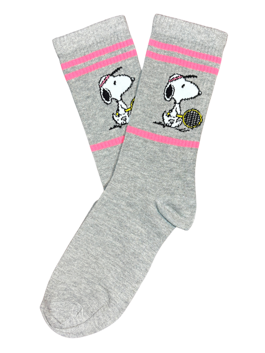 Calcetín Snoopy Gris