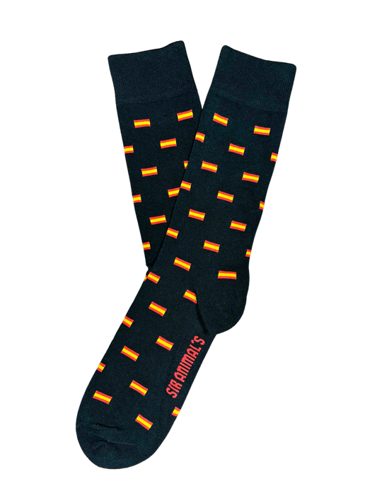 Calcetín Bandera España Negro